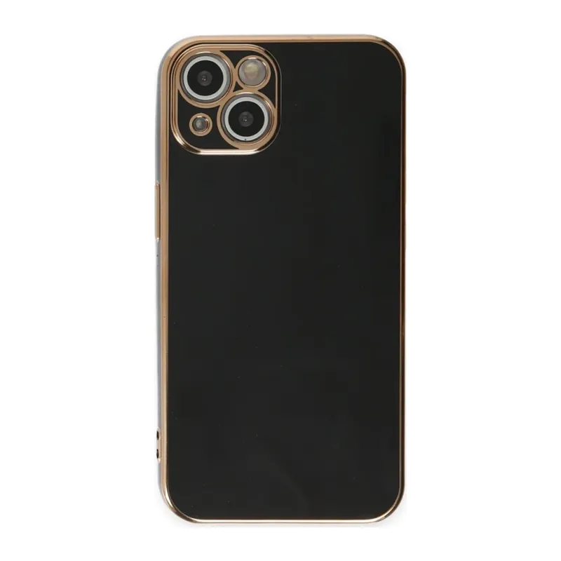 Apple iPhone 15 Kılıf Volet Silikon - Siyah