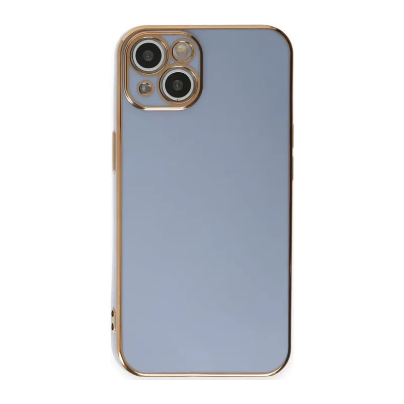 Apple iPhone 15 Kılıf Volet Silikon - Mavi