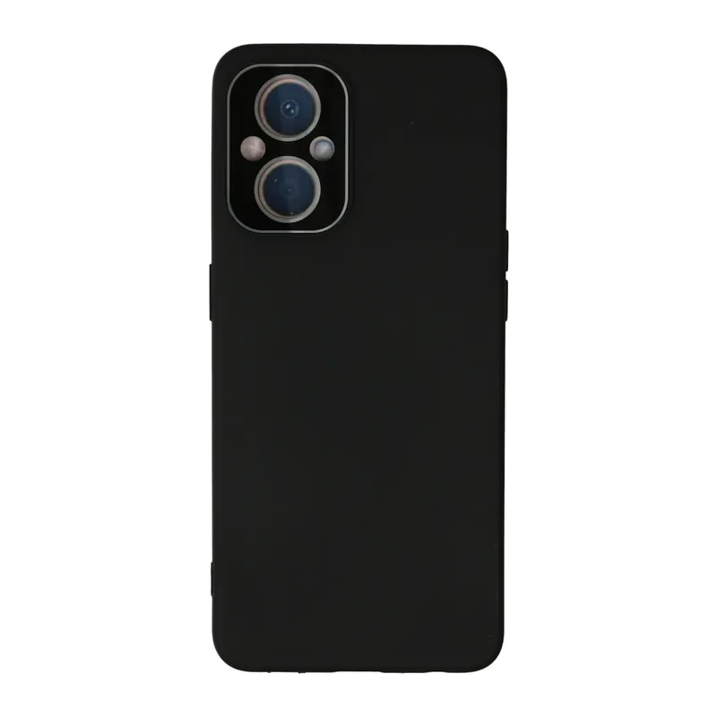 Oppo Reno 7 Lite Kılıf Lansman Glass Kapak - Siyah