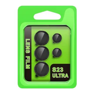 Samsung Galaxy S23 Ultra Raze Metal Kamera Lens - Siyah