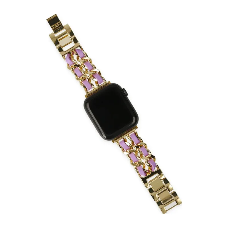 Watch 22mm KR405 Metal Bakla Kordon - Lila