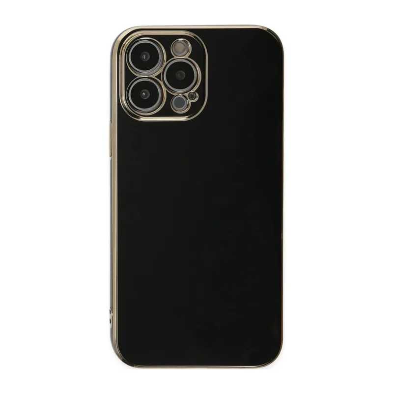 Apple iPhone 15 Pro Max Kılıf Volet Silikon - Siyah