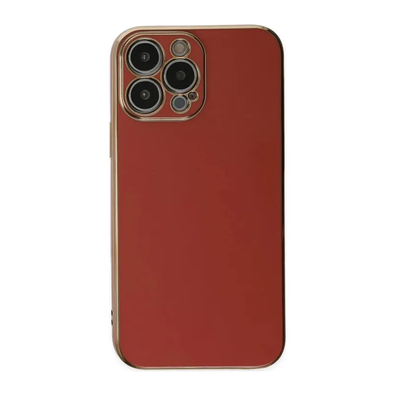 Apple iPhone 15 Pro Max Kılıf Volet Silikon - Kırmızı