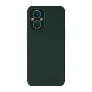 Oppo Reno 7 Lite Kılıf Lansman Glass Kapak - Koyu Yeşil