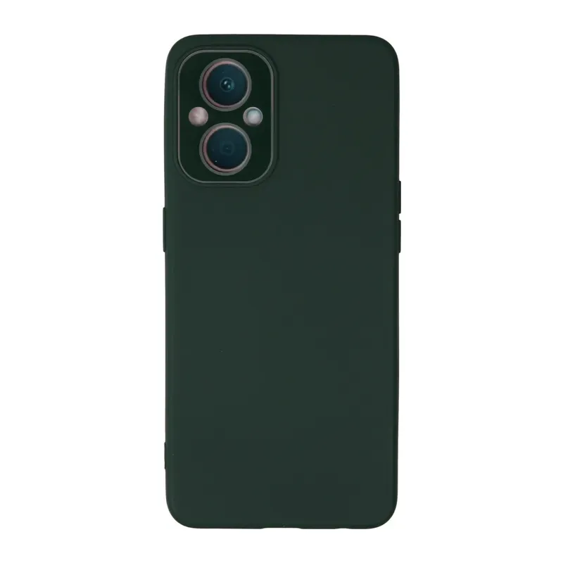 Oppo Reno 7 Lite Kılıf Lansman Glass Kapak - Koyu Yeşil