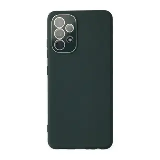 Samsung Galaxy A33 5G Kılıf Lansman Glass Kapak - Koyu Yeşil