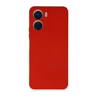 Vivo Y16 Kılıf Nano içi Kadife Silikon - Kırmızı