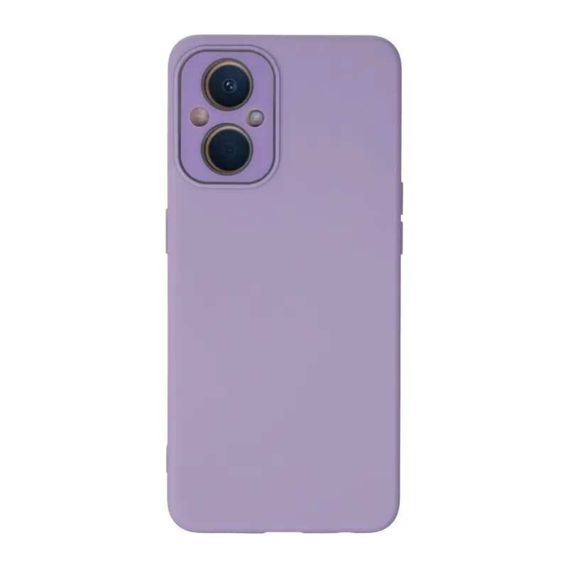 Oppo Reno 7 Lite Kılıf Lansman Glass Kapak - Lila