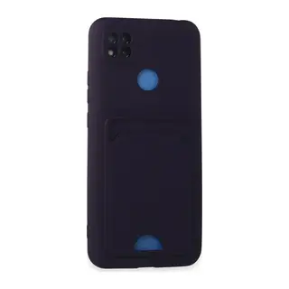 Xiaomi Redmi 9C Kılıf Kelvin Kartvizitli Silikon - Derin Mor