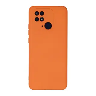 Xiaomi Redmi 10C Kılıf Nano içi Kadife Silikon - Turuncu