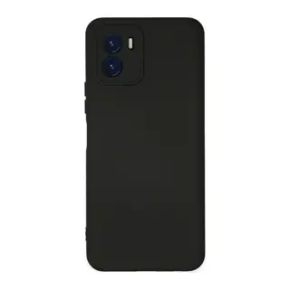 Vivo Y15S Kılıf Nano içi Kadife Silikon - Siyah