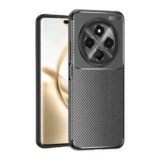 Tecno Spark 30 Kılıf Auto Focus Karbon Kapak - Siyah