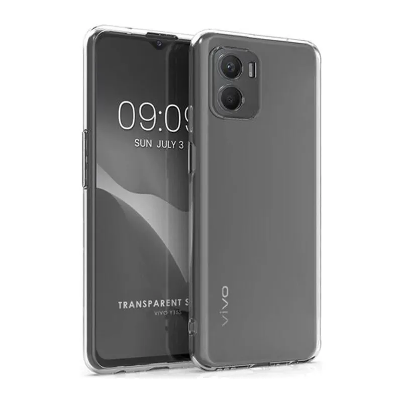 Vivo Y15S Kılıf Lüx Şeffaf Silikon
