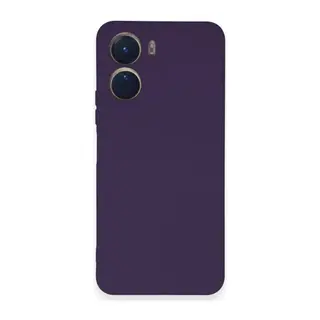 Vivo Y16 Kılıf Nano içi Kadife Silikon - Mor