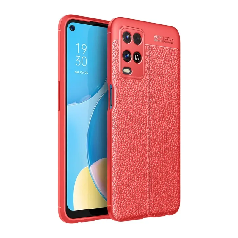 Oppo A54 4G Kılıf Auto Focus Kapak - Kırmızı