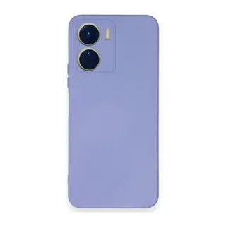 Vivo Y16 Kılıf Nano içi Kadife Silikon - Lila