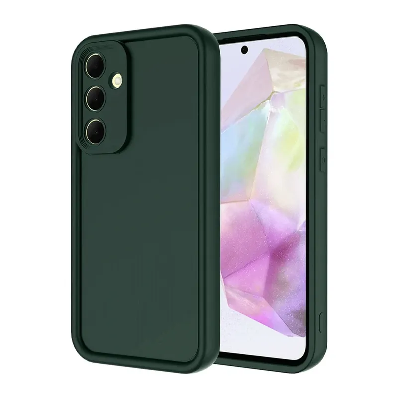 Samsung Galaxy A17 5G Viera Silikon - Koyu Yeşil