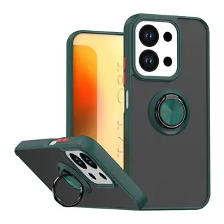 Xiaomi Redmi 15C 4G Montreal Yüzüklü Silikon Kapak - Yeşil