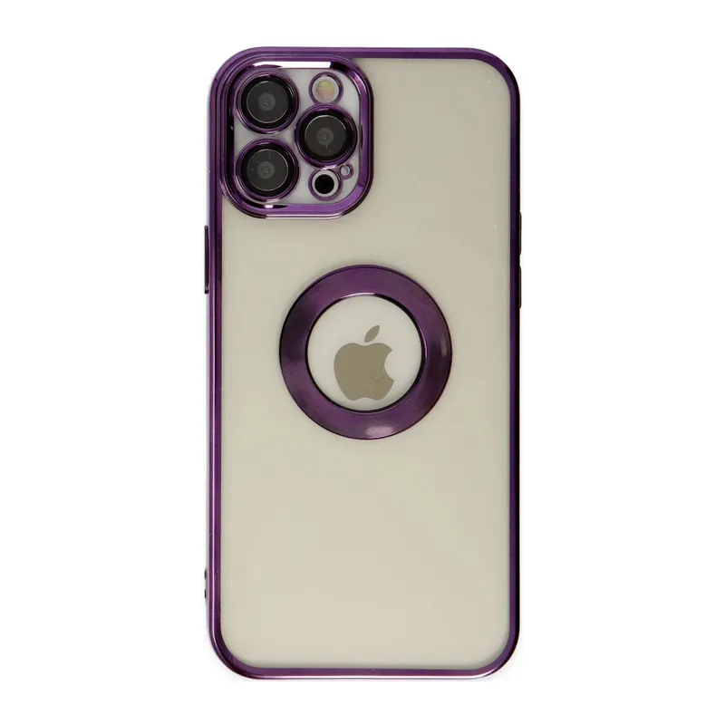 Apple iPhone 12 Pro Kılıf Slot Silikon - Mor