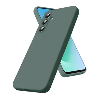 Samsung Galaxy A17 5G Nano içi Kadife Silikon - Koyu Yeşil