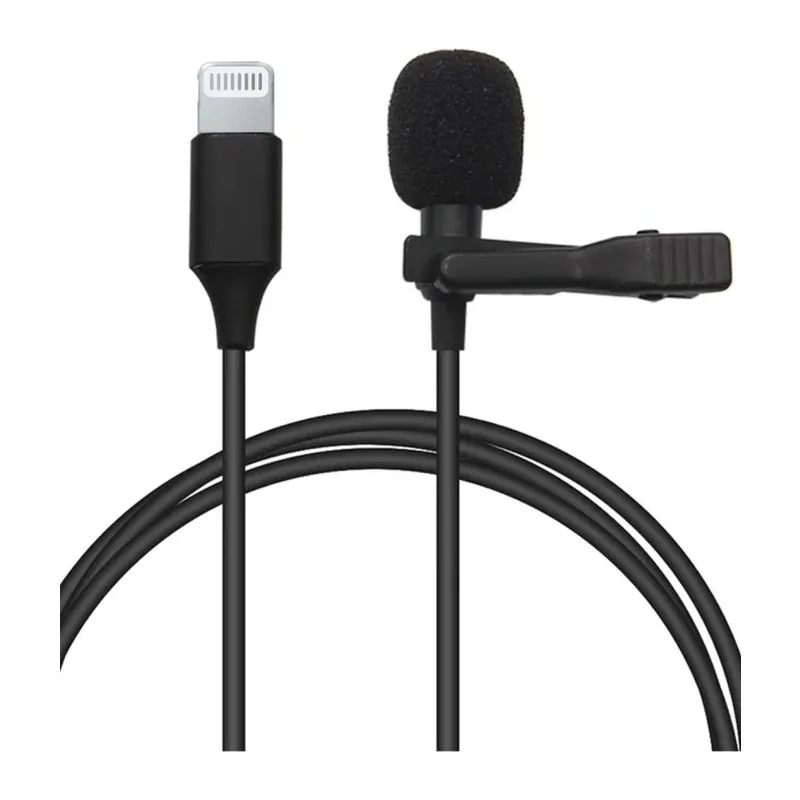 Lightning 2 Metre Double Mikrofon - Siyah