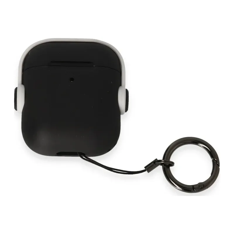 Apple Airpods 2 (2.nesil) Cool Kılıf - Siyah-Beyaz