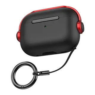 Apple Airpods 3 (3.nesil) Cool Kılıf - Siyah-Kırmızı