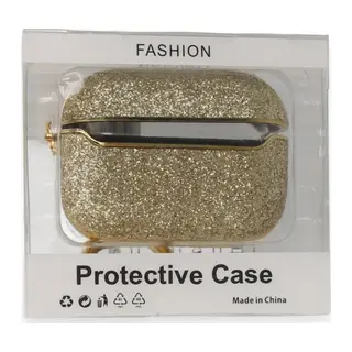 Apple Airpods Pro (1.nesil) Spell Simli Kılıf - Gold