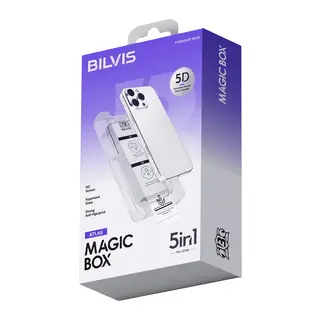 Apple iPhone 11 Bilvis 5in1 3D Magic Cam Ekran Koruyucu - Siyah