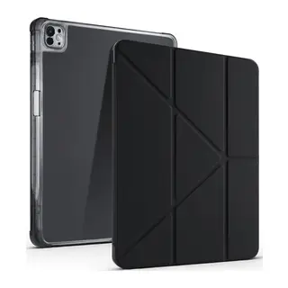 Apple iPad Air 13 (2024) Kılıf Kalemlikli Mars Tablet Kılıfı - Siyah