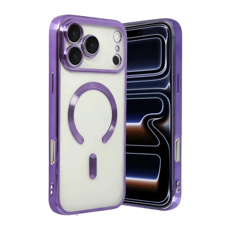 Apple iPhone 17 Pro Max Kross Magneticsafe Kapak - Mor