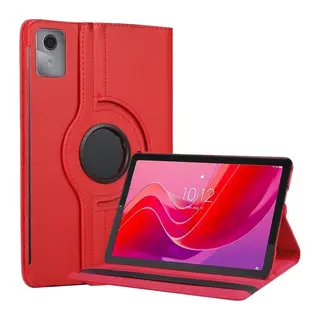 Lenovo Tab M11 TB330FU 360 Tablet Deri Kılıf - Kırmızı