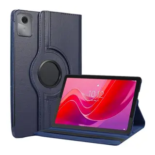 Lenovo Tab M11 TB330FU 360 Tablet Deri Kılıf - Lacivert
