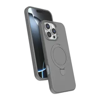 Apple iPhone 16 Pro Max Regal Magsafe Standlı Kapak - Titan Gri