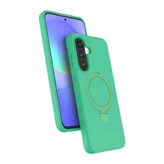 Samsung Galaxy A26 Regal Magsafe Standlı Kapak - Yeşil