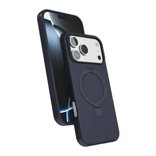 Apple iPhone 17 Pro Regal Magsafe Standlı Kapak - Lacivert