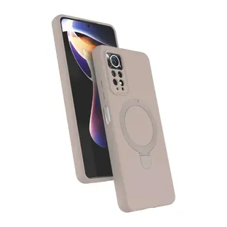 Xiaomi Redmi Note 12 Pro 4G Regal Magsafe Standlı Kapak - Çöl Titanyum