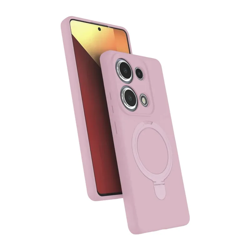 Xiaomi Redmi Note 13 Pro 4G Regal Magsafe Standlı Kapak - Açık Pembe