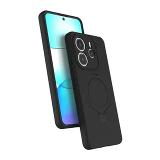 Xiaomi Redmi Note 14 4G Regal Magsafe Standlı Kapak - Siyah