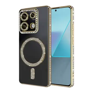 Xiaomi Redmi 13C Joke Simli Magneticsafe Kılıf - Gold