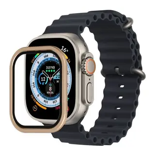 Apple Watch Ultra 49mm Alüminyum Kasa Cam Ekran Koruyucu - Yıldız Işığı
