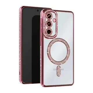 Samsung Galaxy A16 5G Joke Simli Magneticsafe Kılıf - Pembe