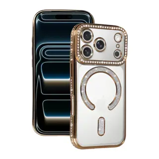 Apple iPhone 18 Pro/17 Pro Joke Simli Magneticsafe Kılıf - Gold