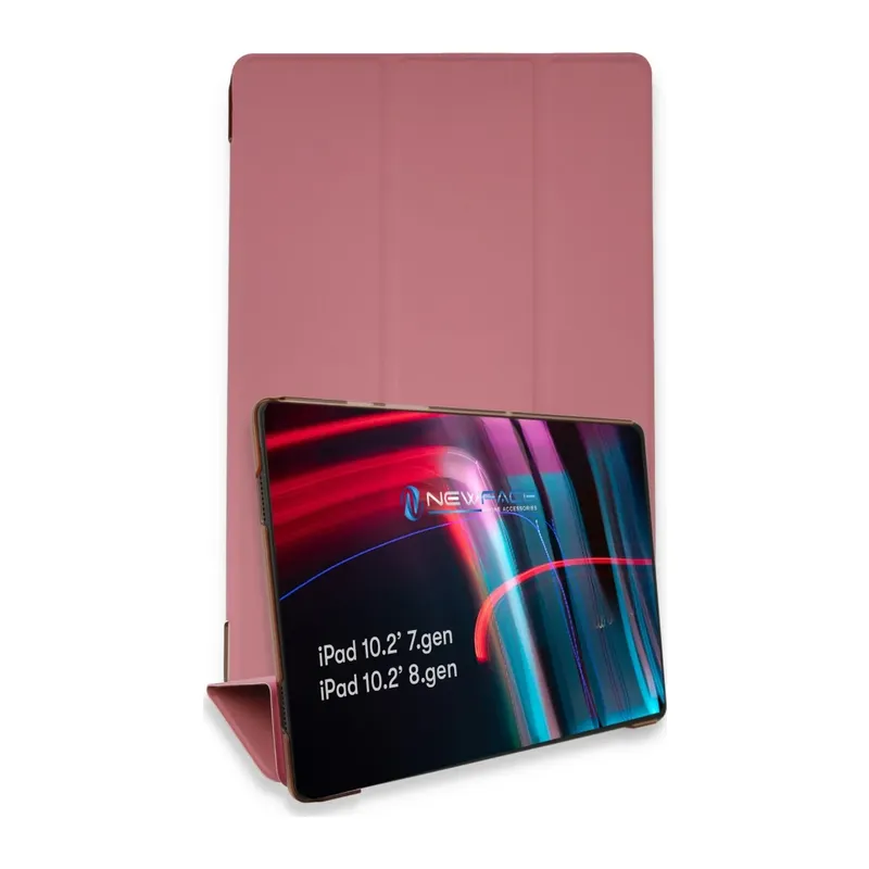 Apple iPad 10.2 (7.nesil) Kılıf Tablet Smart Kılıf - Pembe