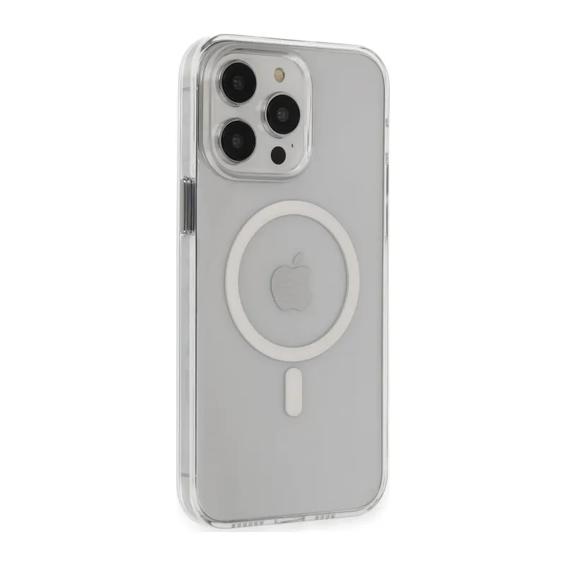 Apple iPhone 14 Pro Max Kılıf Tron Şeffaf Magsafe Kapak - Şeffaf