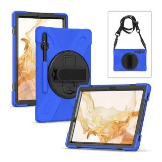 Samsung Galaxy T737 Tab S7 FE 12.4 Kılıf Amazing Tablet Kapak - Mavi