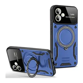 Samsung Galaxy A05 Kılıf Joy Lens Standlı Kapak - Lacivert