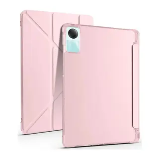 Xiaomi Redmi Pad SE 4G Kılıf Kalemlikli Mars Tablet Kılıfı - Rose Gold