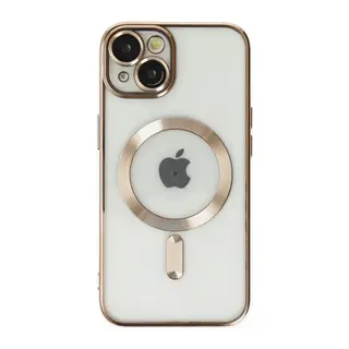 Apple iPhone 14 Plus Kılıf Kross Magneticsafe Kapak - Gold