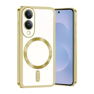 Samsung Galaxy S25 Edge Kross Magneticsafe Kapak - Gold